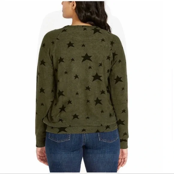 BUFFALO Ladies Printed Cozy Top, Green (L) - Picture 5 of 6